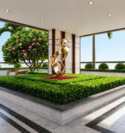 Sculpture point with viewing deck desktop