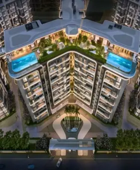 Sky deck clubhouse with infinity pool